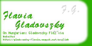 flavia gladovszky business card